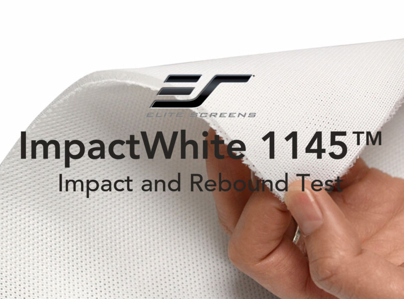 Elite Screens ImpactWhite 1145™ impact and Rebound Test Video