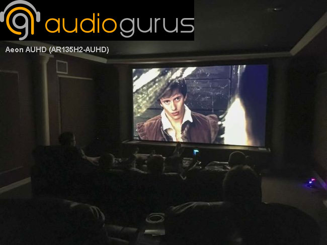 Audiogurus Evaluates the Aeon AUHD Acoustically Transparent Perforated Weave Projector Screen