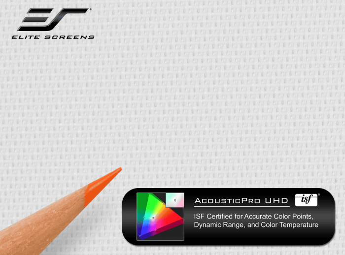 Quality projector screens for home theater and business presentations.