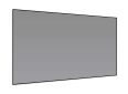 Large gray projector screen for home theater or presentations.