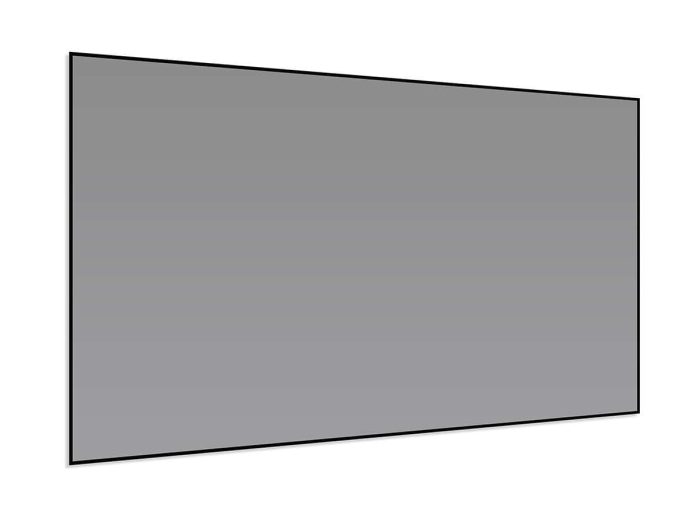 Elite Screens Projector Screen Large gray projector screen for home theater or presentations.