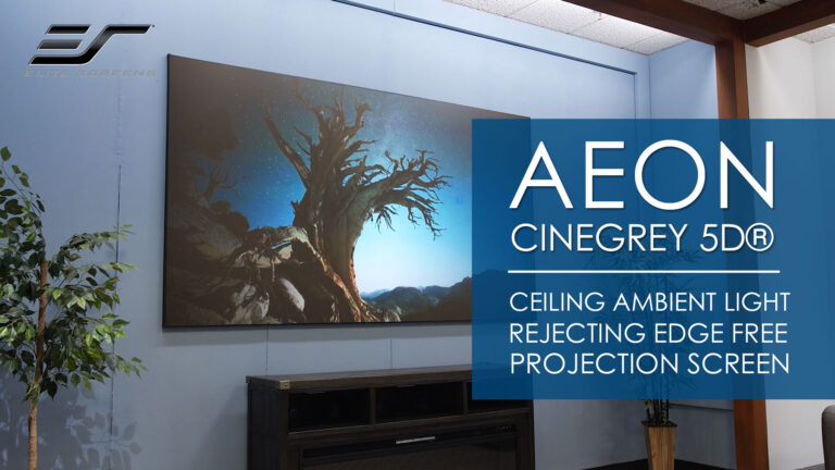 Aeon CineGrey 5D® Ceiling Ambient Light Rejecting EDGE FREE® Fixed Screen