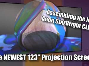 Elite Screens Aeon StarBright CLR ALR Screen for high-quality projection.