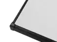 High-quality Elite Screens projector screen with sleek black frame and white surface.