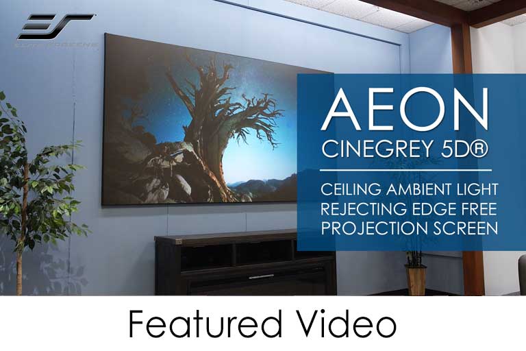 Aeon CineGrey 5D® Ceiling Ambient Light Rejecting EDGE FREE® Fixed Screen