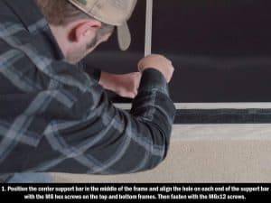 Elite Screens Aeon CLR® Series retractable projector screen for high-quality home theater setup.