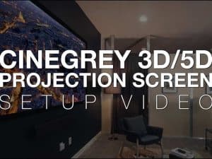 Starling Tab-Tension CineGrey 4D AT Series projection screen for home theater.