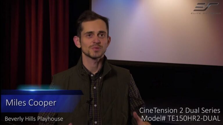 CineTension 2 WraithVeil® Dual Projection Screen Testimonial Video