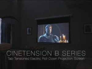 Quality CineTension B Series electric projector screen for home theaters. Perfect for clear, vibrant.