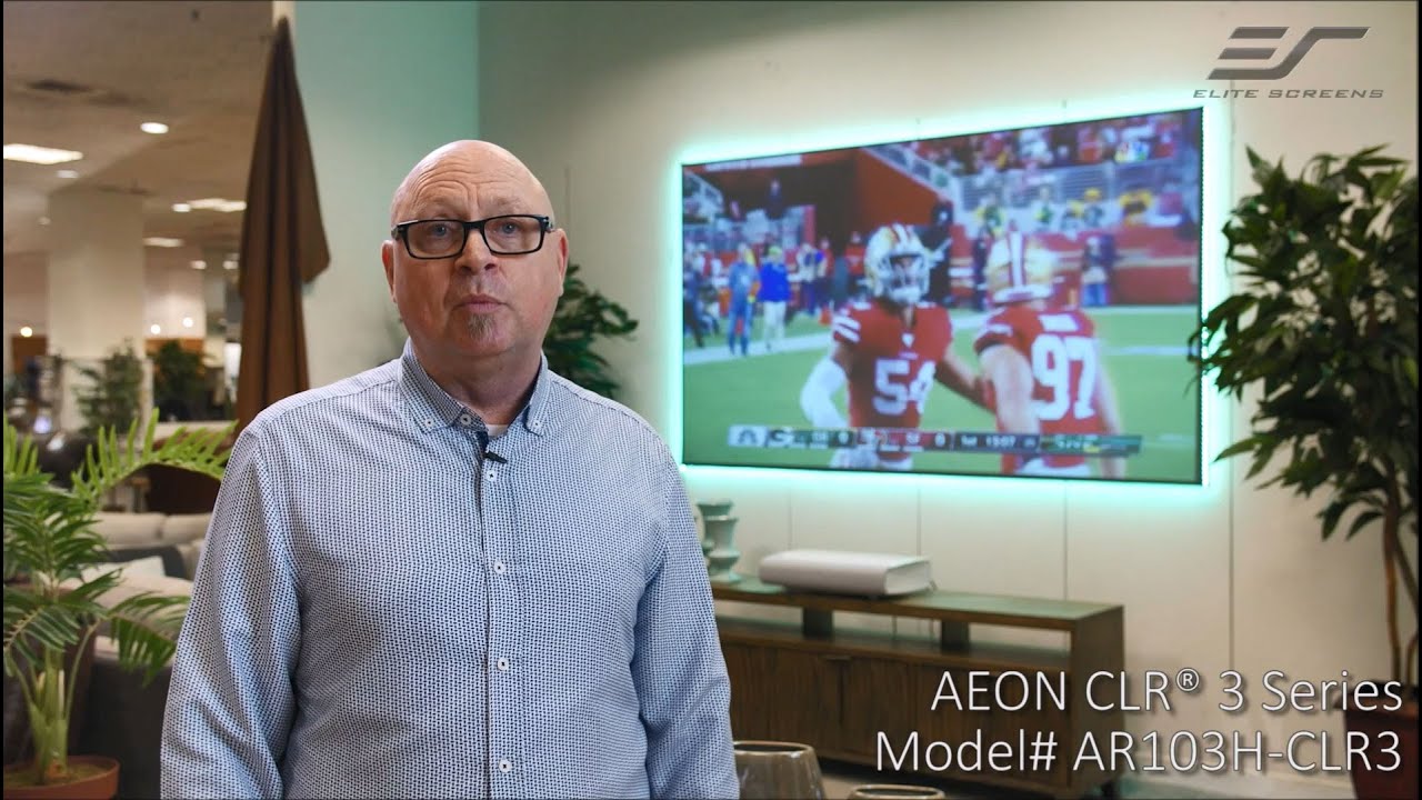 Elite Screens Aeon CLR® 3 at Design Center Furniture Testimonial 