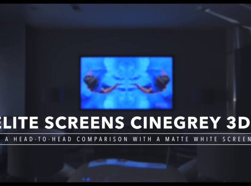 CineGrey 3D® Ceiling & Ambient Light Rejecting Screen Material vs. Matte White