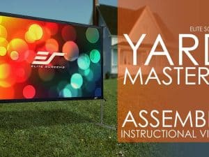 Quality Yard Master 2 projector screen for outdoor and indoor use. Perfect for presentations and hom.
