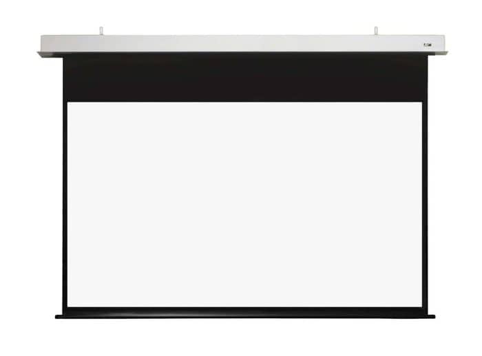 Elite Screens Motorized Projector Screen Elite Screens motorized projector screen for home theater and presentations.