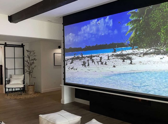 Elite Screens Outdoor Projector Screen High-quality outdoor projector screen for home theater and outdoor movie nights.