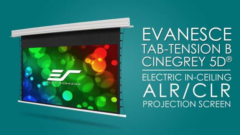 Evanesce Tab-Tension B CineGrey 5D® Electric In-Ceiling ALR – CLR® Projection Screen