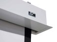 High-quality motorized projector screen for home and business use.