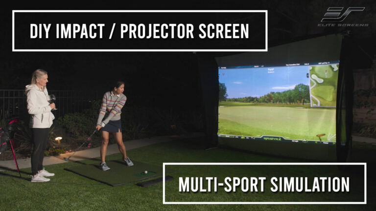 GolfSim DIY Impact Front Projection Screen for Golf Multi-Sport Simulator