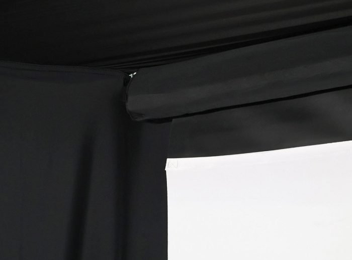 Elite Screens Projector Screen in a home theater setup High-quality Elite Screens projector screen for home theater or presentation use.