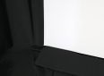 Portable projector screen ideal for home theater and presentations.