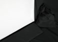 Portable projector screen with carrying bag for home or business use.