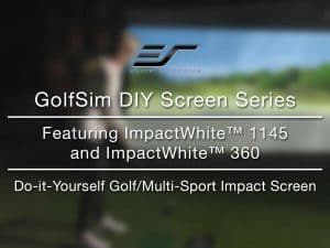 GolfSim DIY impact screen for golf simulation and multi-sport use.