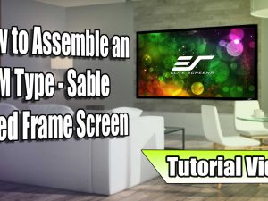 how to assemble an m type sable fixed frame