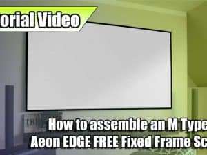How to assemble the Elite Screens M Type - Aeon EDGE FREE® fixed frame projector screen.