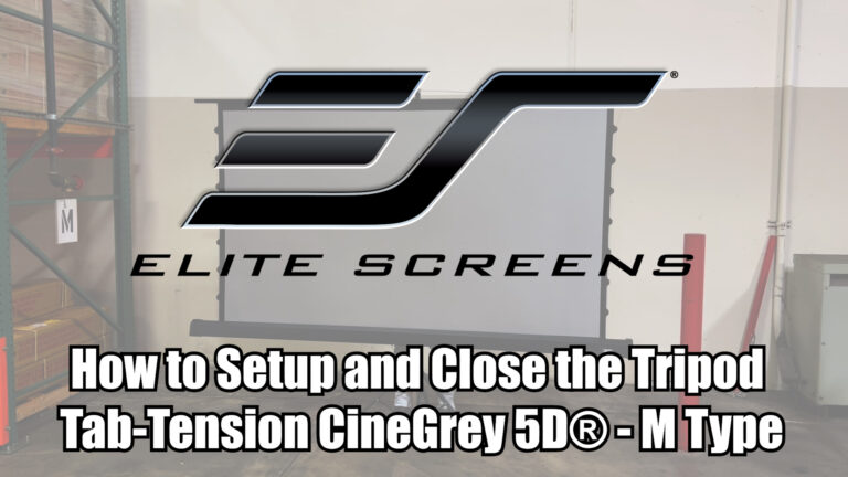 How to setup the Tripod Tab-Tension CineGrey 5D® –M Type