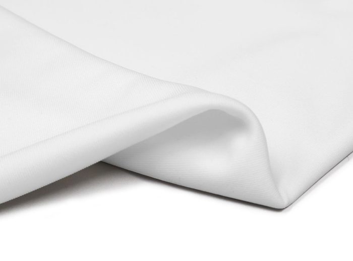 White projector screen fabric for home theater or business presentations. White projector screen fabric for home theater or business presentations.