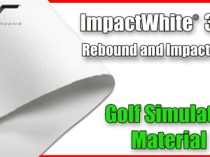 ImpactWhite 360 material undergoing impact and rebound test for durability.
