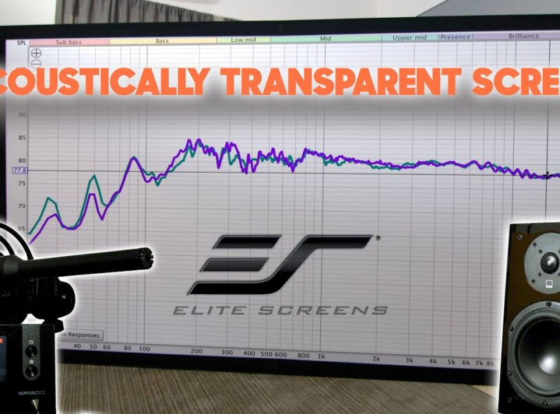 Joe N Tell Explains the Benefits of an Acoustic Transparent Projection Screen - Sable Frame A1080P3