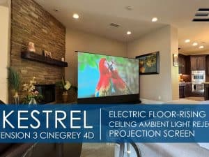 Quality projector screen for home theaters and presentations.