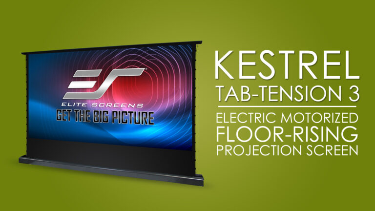 Kestrel Tab-Tension 3 Series | Electric Floor-Rising Projector Screen