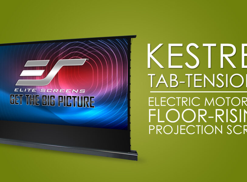Kestrel Tab-Tension 3 Series | Electric Floor-Rising Projector Screen