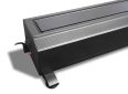 Motorized projector screen for home and business use, easy to install and operate.