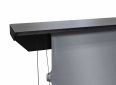Motorized projector screen for home theater and presentations.