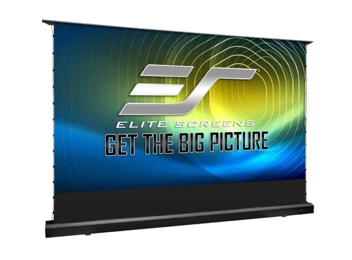 Projection screen for high-quality home theater and business presentations.