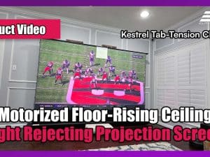 Quality projector screen for enhanced viewing experience with light-rejecting technology. Perfect fo.