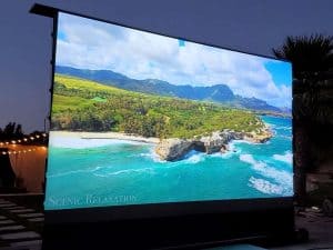 Quality Elite Screens Kestrel Tab-Tension CLR® Series for vibrant, immersive projection experiences.