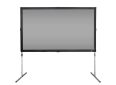 Portable projector screen for presentations and home theater setups.