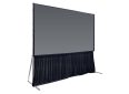 Portable projector screen for business and home theater setups. Easy to set up with a durable frame.