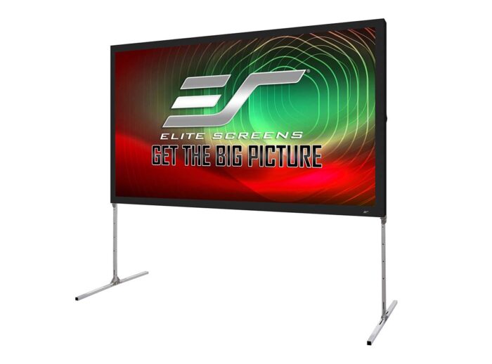 LightOn_SBCLR16_Angle Light-On StarBright™ CLR® 16 Portable Ceiling Ambient Light Rejecting Projection Screen