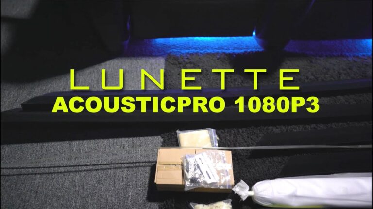 Lunette AcousticPro 1080P3 Review by Spare Change – Acoustically Transparent Projection Screen
