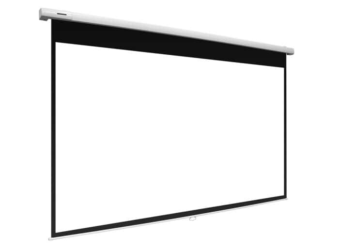 Elite Screens Motorized Projector Screen Motorized projector screen for home theater and presentations.