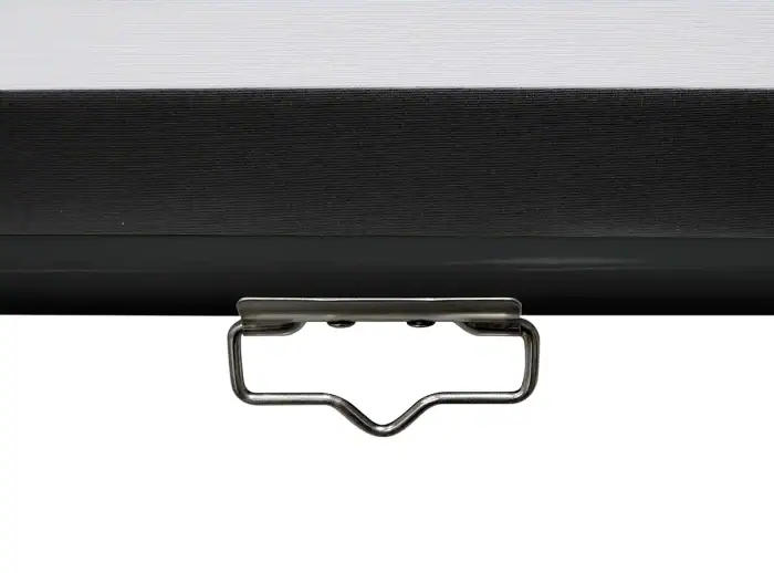Elite Screens Projector Screen Mount Close-up of projector screen mount for Elite Screens.