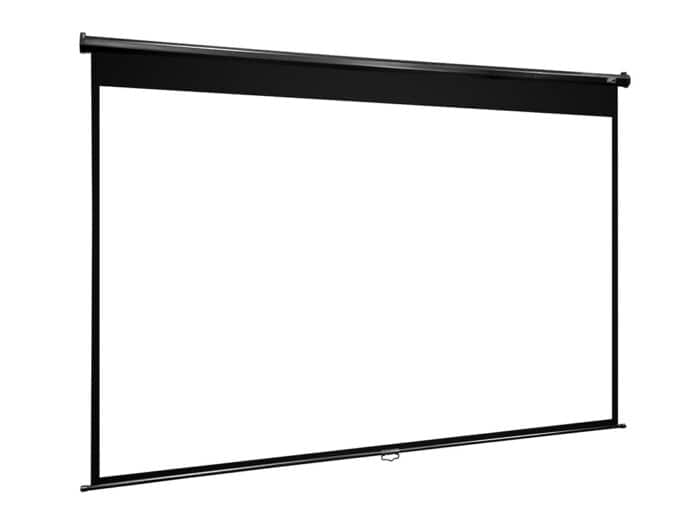 Elite Screens Motorized Projector Screen Elite Screens motorized projector screen for home theater and presentations.