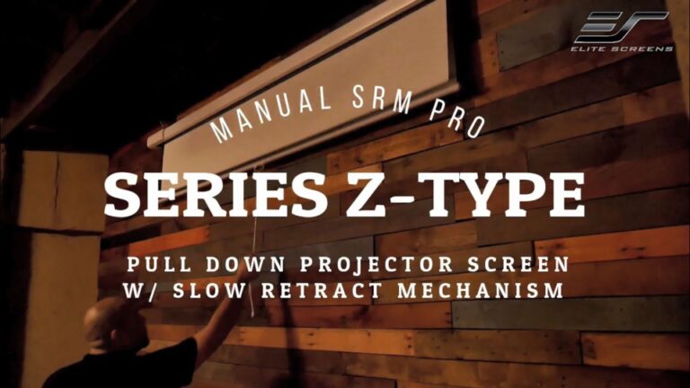 Manual SRM Pro Series Z Type Product Video | Manual Pull-Down Projection Screen