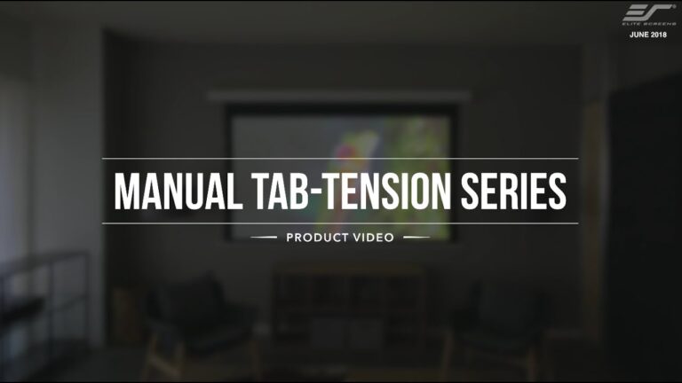 Manual Tab-Tension Series Home Theater Projection Screen