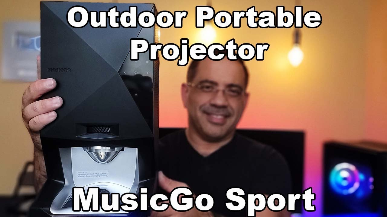 Watch Movies Anywhere! Elite Screens MosicGo Portable Projector for the Outdoor Projector