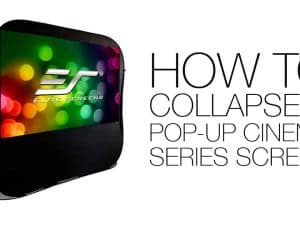 Pop-up Cinema Series projection screen for home theater and outdoor movie setups.